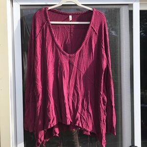 Cranberry Free People Sunset Park Thermal